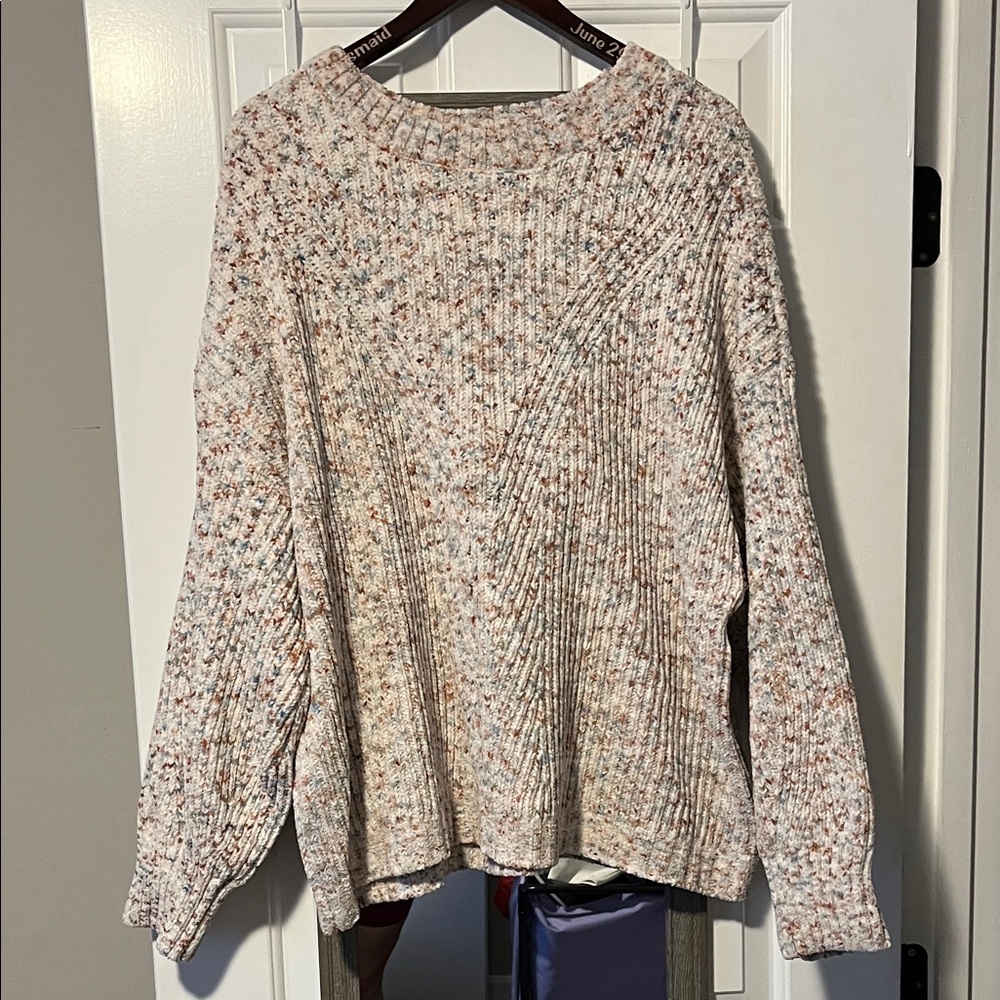 ARULA Multicolor Speckled Knit Sweater